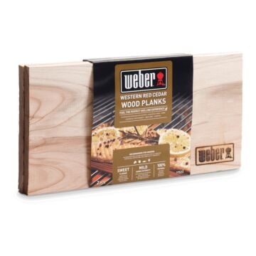 Weber Cederhouten Rookplank Klein, set van 2