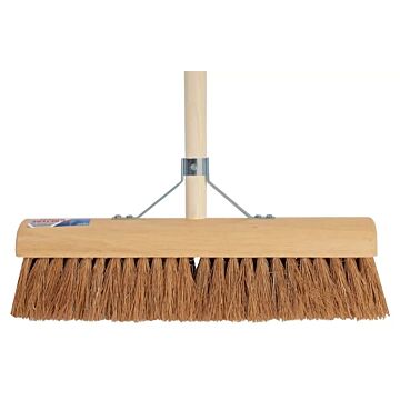 Zaalveger kokos 40 cm met steel - Talen Tools