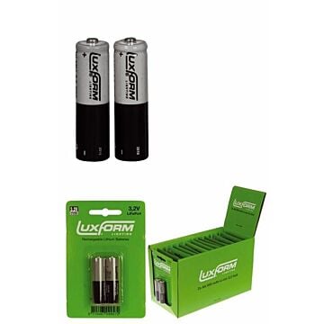 Solar batterij 600mah 3.2v aa 2st - Luxform