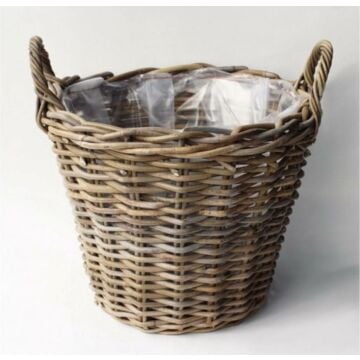 Aardappelmand d40h30 cm antiek grijs