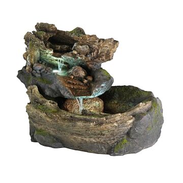 Fontein boomstam waterval small Fontein boomstam waterval small