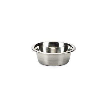 Hondenvoer- end drinkbak steeldish economic 0.90l
