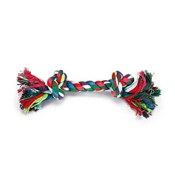 Hondenspeelgoed Flossytoy 2 knopen gekleurd - Beeztees