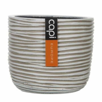Bloempot rib beige Ø 8 cm Bloempot rib beige Ø 8 cm