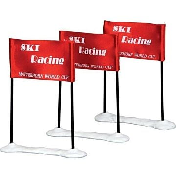 Lemax Ski Racing Flag, set van 3