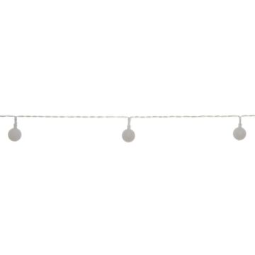 Feestverlichting 50 led lampjes warm wit 2,5 cm 