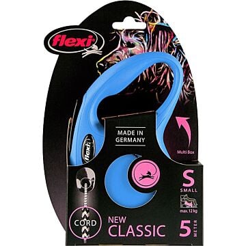 Flexi New Classic Tape hondenriem blauw 