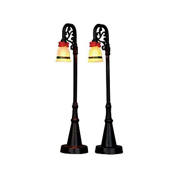 Lemax Bell OrnamentLamp Post, set van 2, B/O (4.5V)