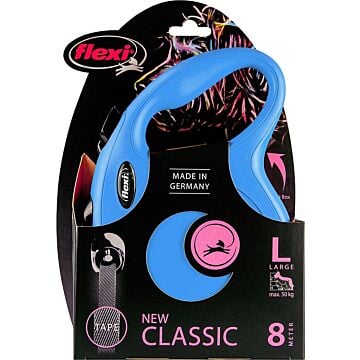 Flexi New Classic Tape hondenriem blauw L