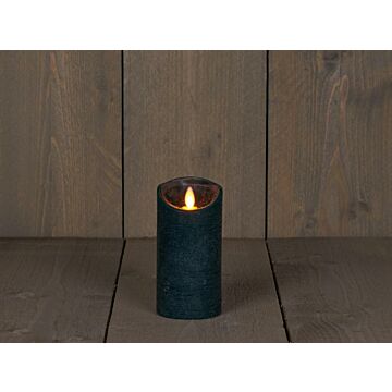 LED-kaars antiek groen wax 15 cm