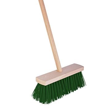 Talen Tools bezem groen incl. steel