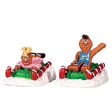 Lemax Sweet Sledding, set van 2