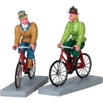 Lemax Bloomers and Bicycles, set van 2