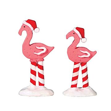 Lemax Pink Flamingos, set van 2