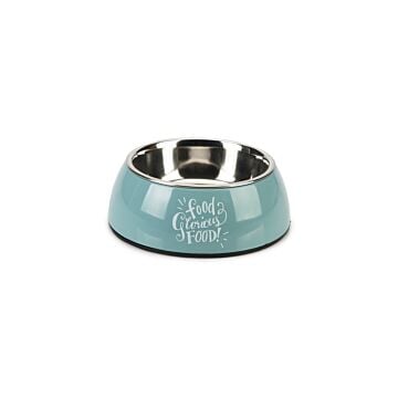 Eetbak glorious plasic blauw d14cm - Beeztees