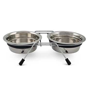 Dinerset hond lumara rvs grijs d13 - Beeztees