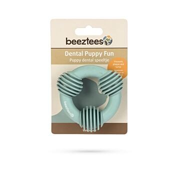 Puppy dental ring rubber groen 8 cm - Beeztees