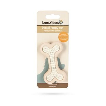 Puppy dental bot rubber roze 8 cm - Beeztees