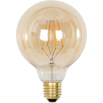 LED kogel dimbaar amber Ø 9,5 x 14 cm - Light & Living
