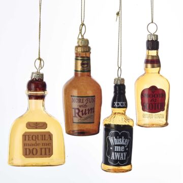 Drankfles glas ornament - Kurt Adler