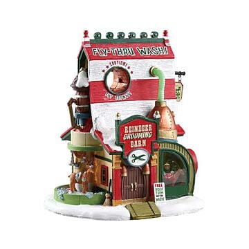 Lemax Reindeer Grooming Barn