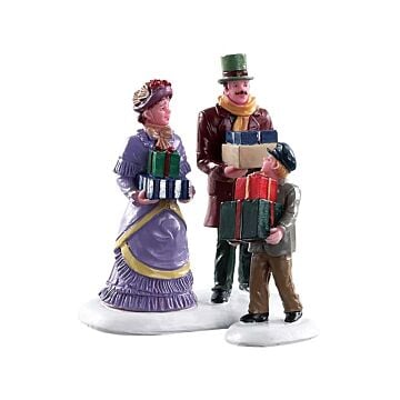 Lemax Walking Family, set van 2