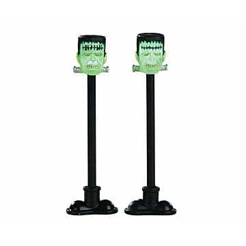Lemax Frankenstein Lamp Post, set van 2