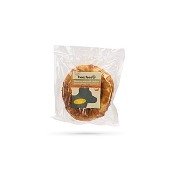 Hondensnack runderhuid ring met kip 1x 12.5 cm