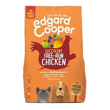 Free-Run Chicken Adult Kip&amp;Mango&amp;Bessen - Hondenvoer - 2.5 kg - Edgard &amp; Cooper