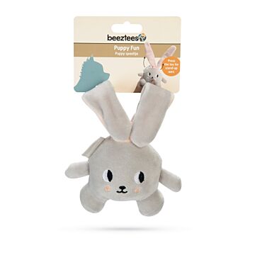 Puppy plu knuffel canina grijs 15cm - Beeztees