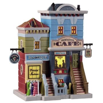 Lemax Brownstone Café Lemax Brownstone Café