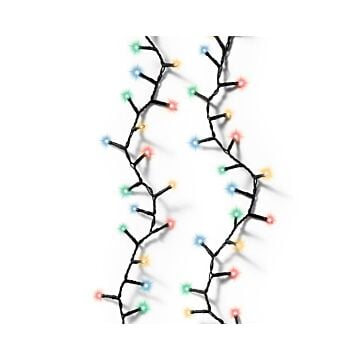 Kerstverlichting 192 LED compact twinkle multi batterij 470 cm - Lumineo