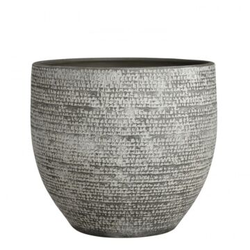 Pot d35h32cm donkergrijs - Mica