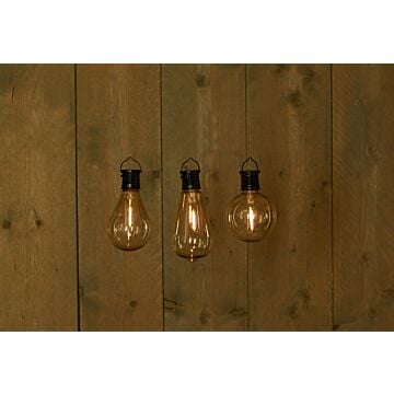 Solar Retro Filament lamp zwart - per stuk