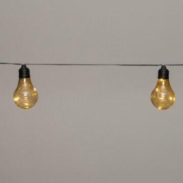 Solar feestverlichting zwart 4,5 cm