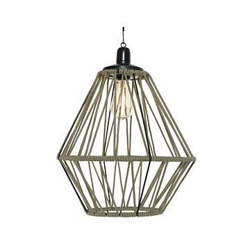 LED solar hang touw d38h47cm2l zand - Lumineo