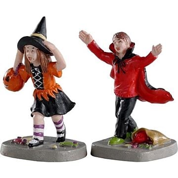 Lemax Terrified Trick-Or-Treaters, set van 2