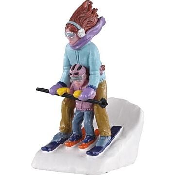 Lemax Mommy & Me Ski