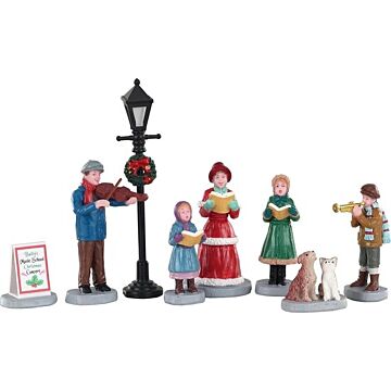 Lemax Baily's Music School Carolers, set van 8
