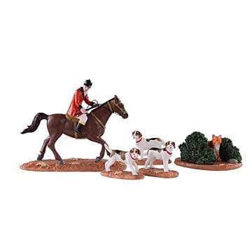 Lemax Fox Hunt, set van 5