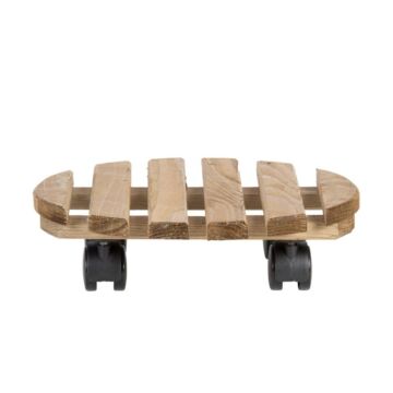 Trolley bruin rond Outdoor 29 cm