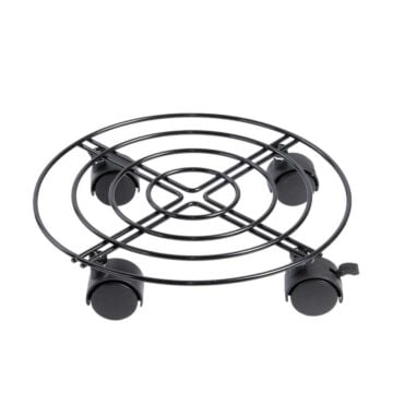 Plant trolley metaal rond outdoor 28 cm