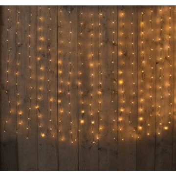 Gordijnverlichting Draad Zwart 280L 200X140Cm Led Classic Warm