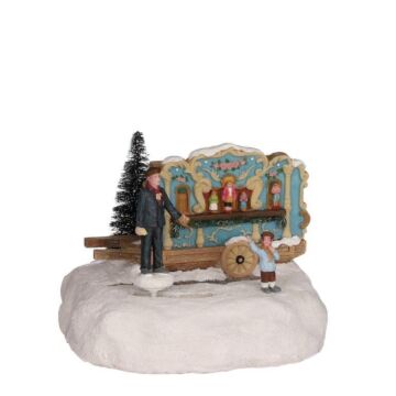 Street Organ Battery Operated - L17,5Xw16Xh12,5cm
