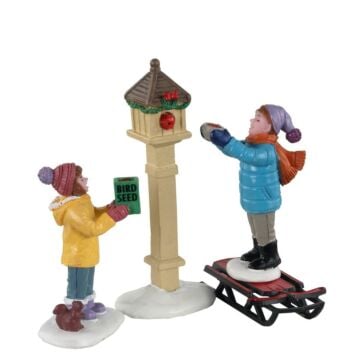 Lemax the Bird Feeders, set van 3
