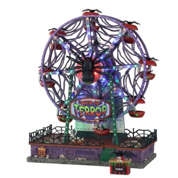 Lemax Web of Terror Ferris Wheel, met 4.5V Adapter