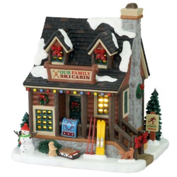 Lemax Our Family Ski Cabin, B/O LED