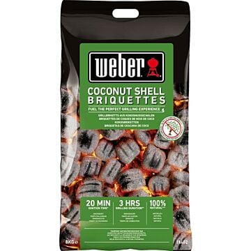 Weber kokosnoot briketten 8 kg