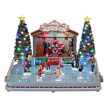Lemax Christmas Grove Skating Rink, met 4.5V Adapter