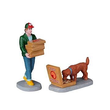 Lemax Top Pizza Delivery, set van 2